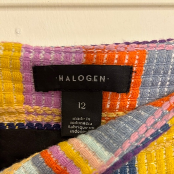 Halogen pastel plaid striped miniskirt - Picture 4 of 4